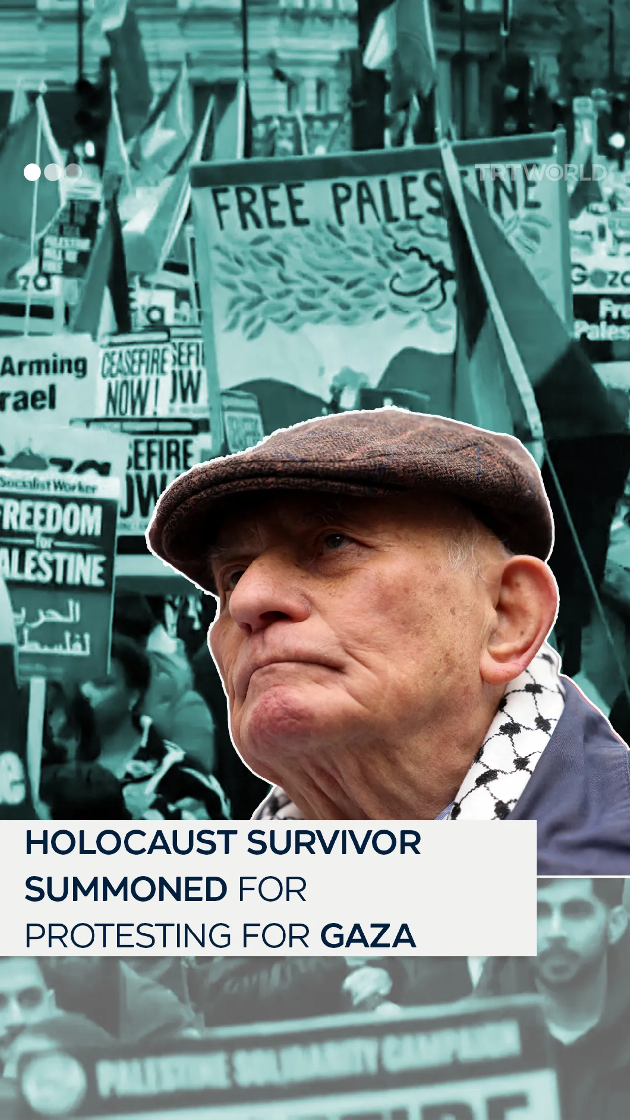 Holocaust survivor summoned for protesting for Gaza